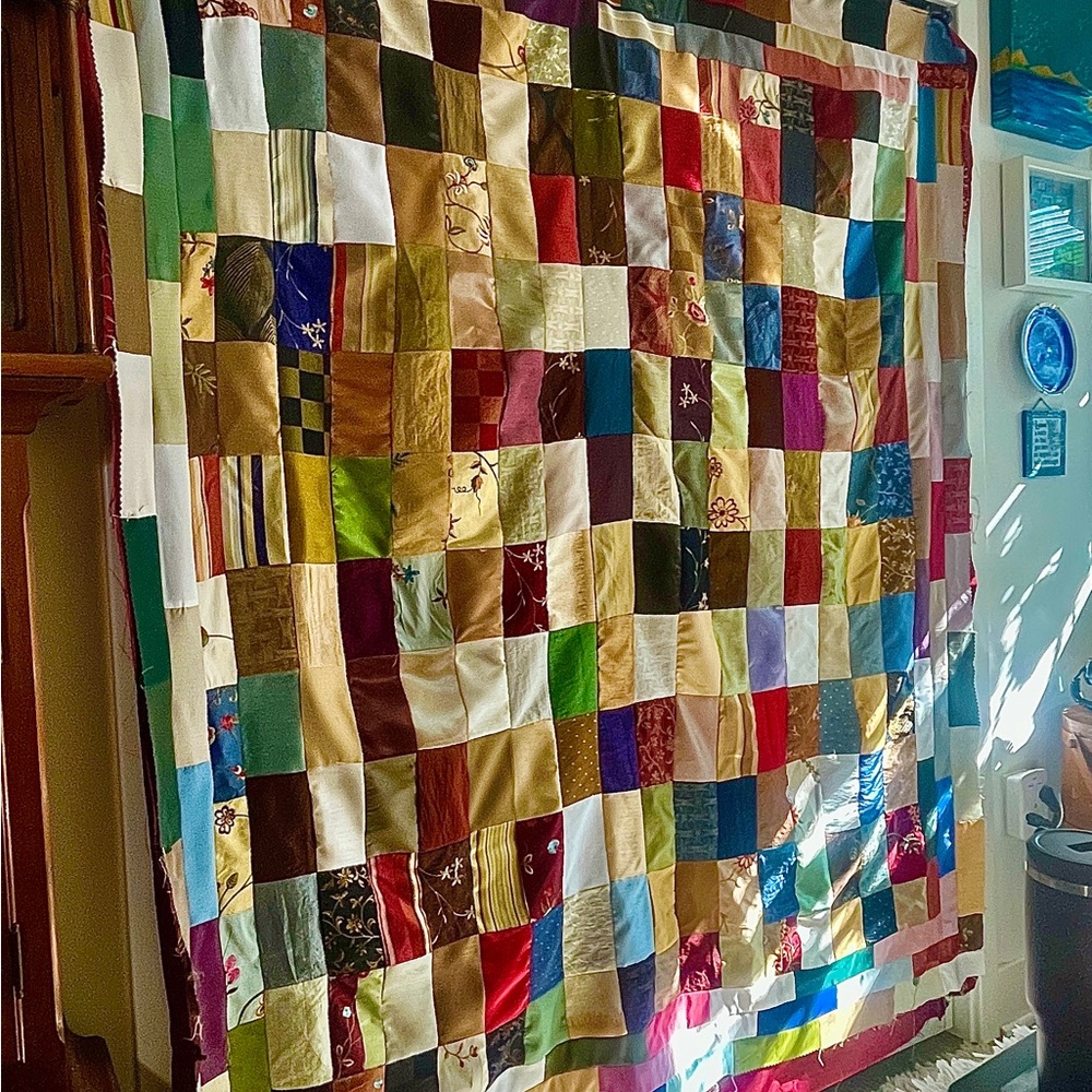 Colorful Patchwork Quilt for Home Bedding